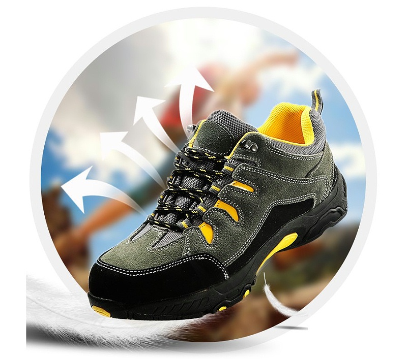 休閑風(fēng)反絨皮勞保鞋